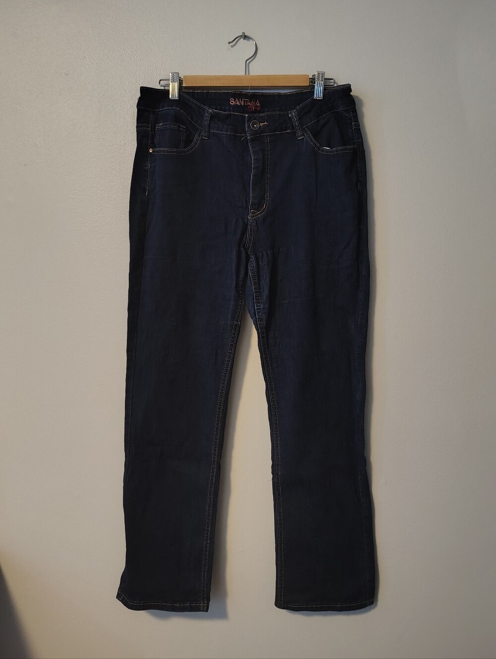 Santana Dark Blue Straight Leg Jeans
